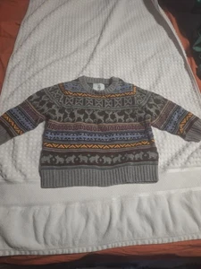 Kuscheliger mehrfarbig gemusterter Kinder Pullover (139) - Bild 1 von 5
