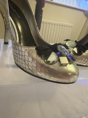 Karen Millen Size 5, Shiny Silver - Image 1 of 4