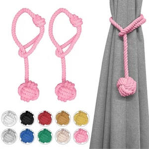 Curtain Tiebacks, 2 Packs Curtain Rope Tieback, Heavy Duty Curtain Tie Backs ... - Picture 1 of 7