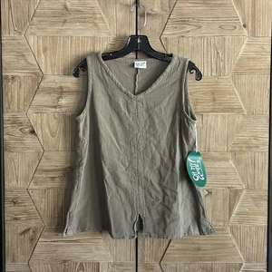 NWT Oh My Gauze! Women's Sleeveless Top Stone Size S/M - Picture 1 of 3
