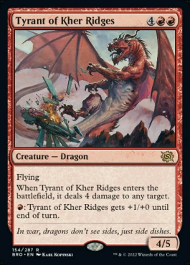 x1 Tyrant of Kher Ridges - The Brothers' War - NM - MTG - Image 1 of 1
