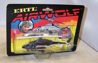 1:64 1984 ERTL AIRWOLF HELICÓPTERO PROGRAMA DE TELEVISIÓN HEICOPTER NUEVO EN PAQUETE #1231 RARO Foto 1 de 2