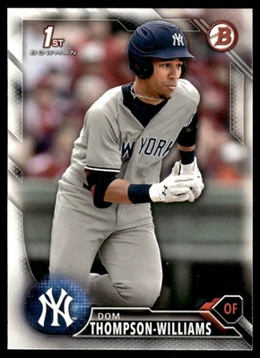 2016 Bowman Draft Picks & Prospects Dom Thompson-Williams New York Yankees - Image 1 of 2