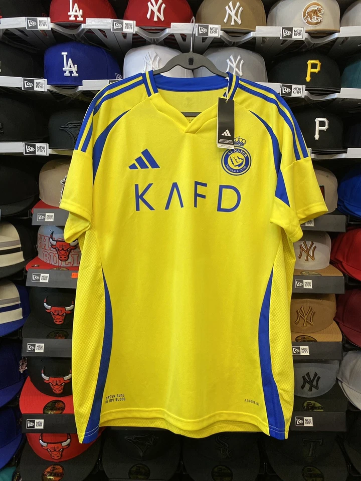 Adidas Al Nassr Cristiano Ronaldo #7 24/25 Yellow Home Jersey Sz XL (JP0459)