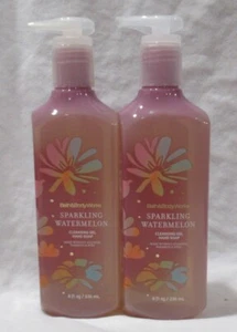 Bath & Body Works Cleansing Gel Hand Soap Lot Set of 2 SPARKLING WATERMELON - Picture 1 of 4