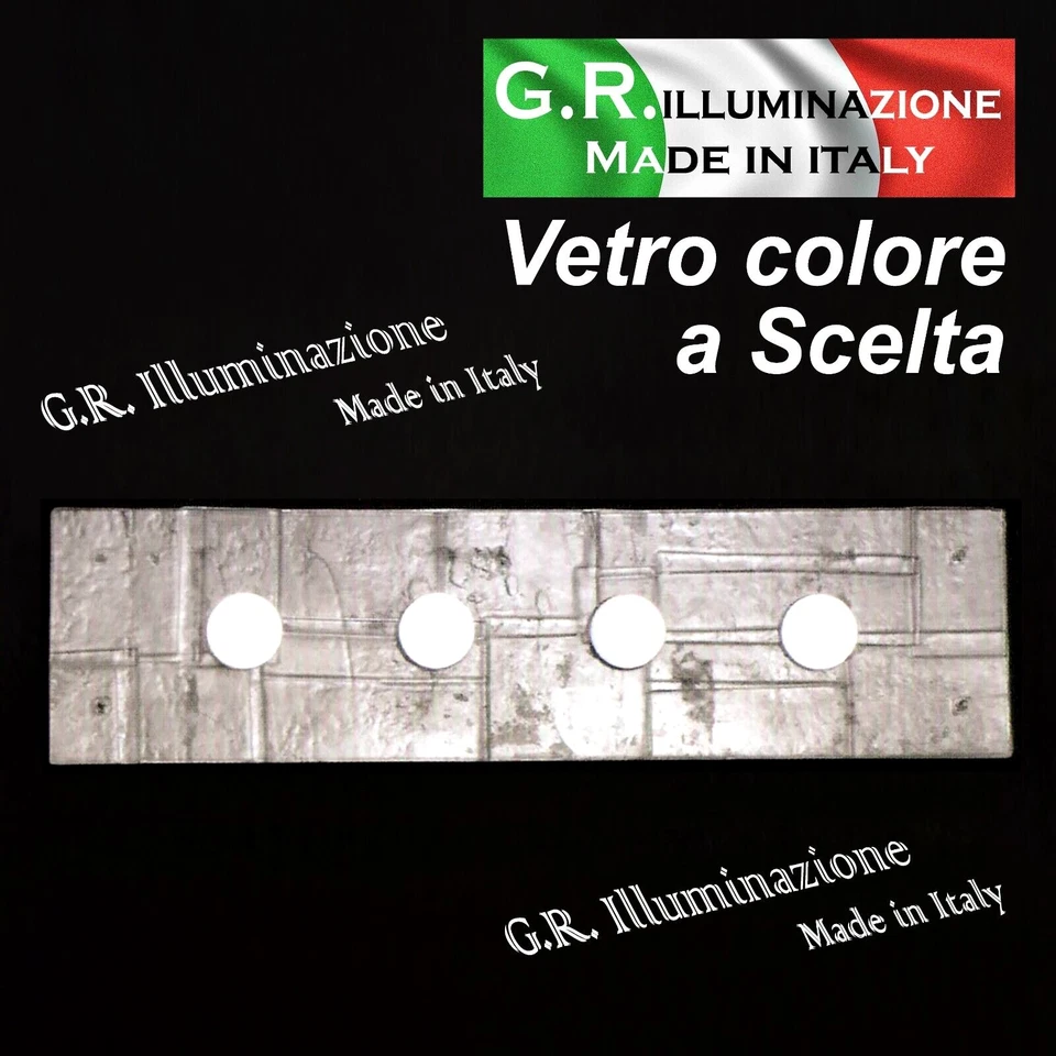 PLAFONIERA MODERNA A LED 4 L. Ø96X25 LAMPADA DA SOFFITTO ARGENTO CUCINA Gondola - Immagine 1 di 4