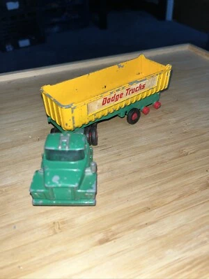 USED 1966 Matchbox King Size K16 Dodge Tractor with Fruehauf Tipper #107 - Image 1 of 4