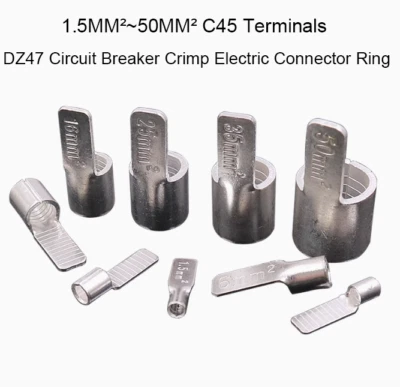 1.5MM²~50MM² C45 Terminals DZ47 Circuit Breaker Crimp Electric Connector Ring - Image 1 of 4