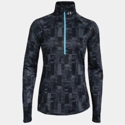 NEW Under Armour Womens MILEAGE Printed 1/2 Zip Sweatshirt 1312143 $55 Medium M - Image 1 of 4