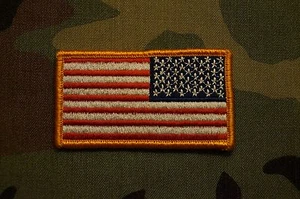 United States American Flag Sew On Patch Apx 3 1/4" x 2" - Picture 1 of 1