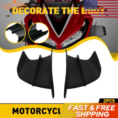 Kit de alerón deflector lateral negro para motocicleta cubierta impermeable Foto 1 de 4