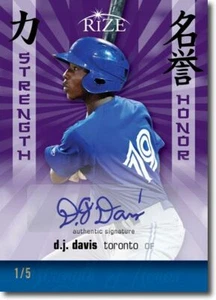 D.J. DAVIS 2012 Rize Rookie Autograph PURPLE Auto STRENGTH & HONOR RC #/5 - Picture 1 of 2
