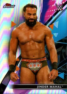 2021 Topps Finest WWE - Refractors Parallel #16 Jinder Mahal - Imagen 1 de 2