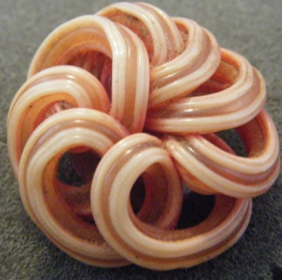 Vástago de celuloide extruido de botón grande vintage diseño de espagueti 1.1/2"d Foto 1 de 3