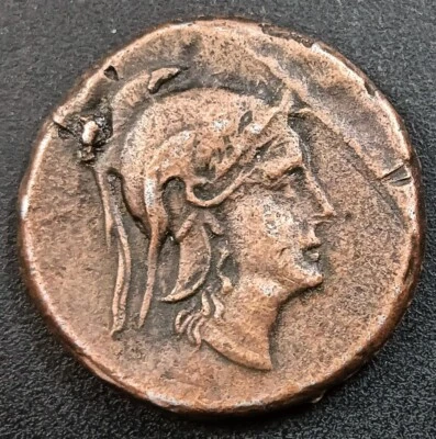 ANCIENT WORLD VERY OLD GREEK COINAGE COPPER COIN VERY RARE - Image 1 of 2