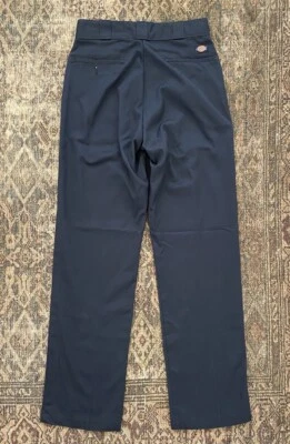 VTG 80s 90s Dickies Pants 28x33 Navy Blue Made In USA Chino Skate Punk - Image 1 of 4