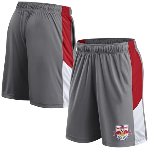 Men's Fanatics Branded Gray New York Red Bulls Team Shorts Cover