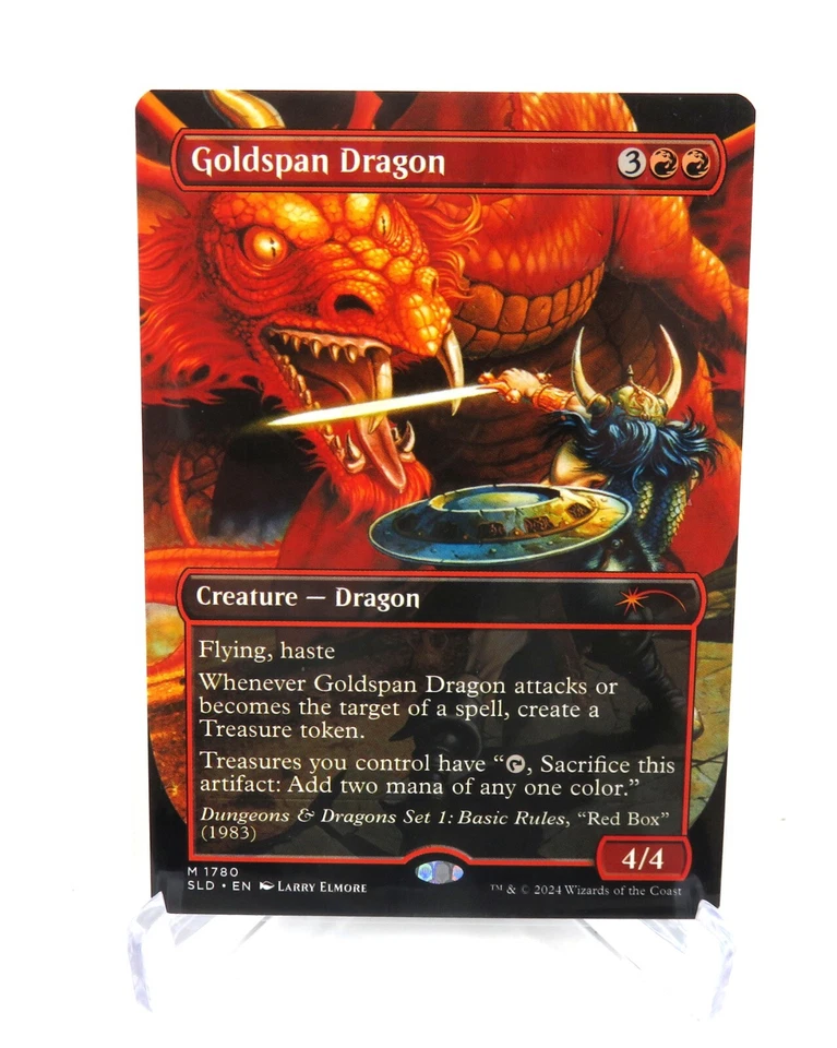 Goldspan Dragon 1780 Borderless Non Foil D & D Secret Lair MTG NM / M - Image 1 of 1