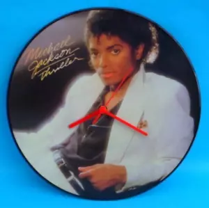 MICHAEL JACKSON 12" LP WALL CLOCK Original Upcycled Vinyl Record Picture SN12P04 - Picture 1 of 7