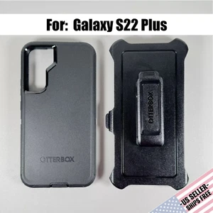 OtterBox Defender Case for Galaxy S22 Plus - Black | Holster Clip | Rugged - Photo 1 sur 13