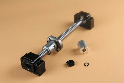 CNCMANS SFU1605 Ball Screw RM1605 OD16mm L250mm-1500mm +BK/BF12 End Supports+ Coupler