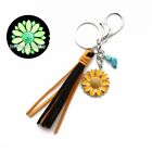 Cowhead Sunflower Pendant Keychain Keyring Holder Easter Jewelry 5 Color
