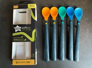 Tommee Tippee 44719610 Soft Tea Spoon with Long Non-Slip Handle, Extra Soft - Picture 1 of 6