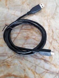 Original 3 pies/1 m BLACKBERRY USB 2 Tipo A Macho - Cable de sincronización de fecha de carga Micro B - Imagen 1 de 3