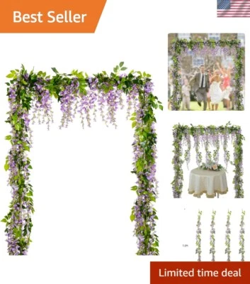 Guirnalda de vid de glicinia artificial de 28,8 pies - perfecta para decoración del hogar y la ceremonia Foto 1 de 4