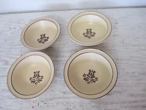 Set of 4 Vintage Pfaltzgraff Village Rimmed Cereal Soup Bowl 6” - Picture 1 of 3