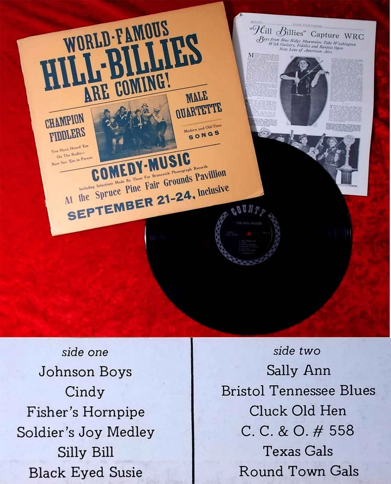 LP Hill-Billies: World Famous Hill-Billies are coming! (Country 405) US 1974 - Bild 1 von 1