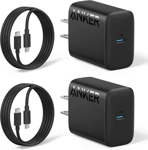 Anker 25W USB-C Charger 5ft USB-C Cable PPS Fast Charging for Samsung/iPhone 15 - Picture 1 of 6