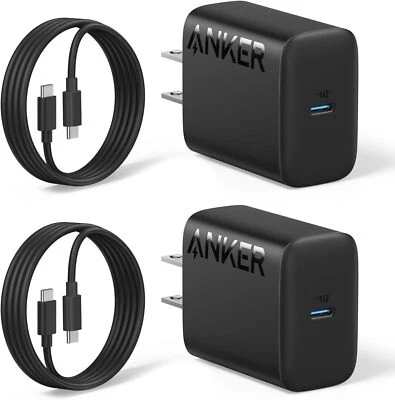 Anker 25W USB-C Charger 5ft USB-C Cable PPS Fast Charging for Samsung/iPhone 15 - Image 1 of 4