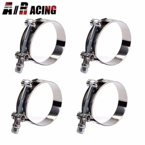 4Pcs 2.75" 2-3/4" Stainless Steel T-Bolt Clamps Intake Silicone Hose Turbo - Picture 1 of 4