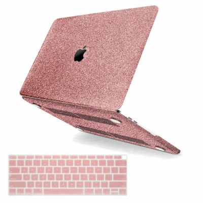 Bling Sparkly Shinny Glitter Capa Rígida Emborrachada Para Novo Macbook Air Pro - Imagem 1 de 4