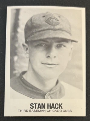 1979 TCMA Renata Galasso Stan Hack Baseball Card #78 Cubs 3B VG O/C - Image 1 of 2