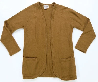 Suéter Cárdigan Abierto 100% Cachemira NEIMAN-MARCUS De Colección Raro Años 80 90 Marrón S Foto 1 de 4