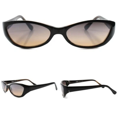 60s 70s Rockabilly Genuine Vintage Old Brown & Black Womens Cat Eye Sunglasses - Image 1 of 4