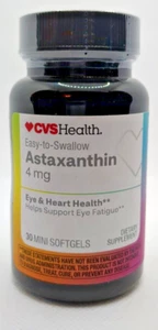 CVS Astaxanthin Eye, Heart, Antioxidant-4 mg-30 Count-EXP: 07/2025 SEALED - Picture 1 of 7