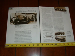 1933 TEXACO DOODLEBUG TRUCK ORIGINAL 2011 ARTICLE - Picture 1 of 4