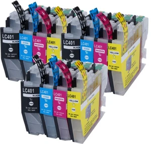 Printer Ink Tank Pack fits Brother LC401 MFC-J1010DW MFC-J1012DW MFC-J1170DW - Picture 1 of 8