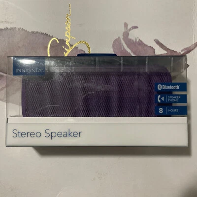 Altavoz estéreo portátil Bluetooth Insignia NS-CSPBTHOL16-R - púrpura rojizo oscuro Foto 1 de 2