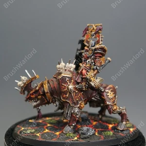 lord Of Khorne On Juggernaut Chaos Khorne Skulltaker Warhammer AOS Painted model - Picture 1 of 7