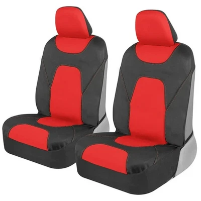 Motor Trend AquaShield Car Seat Covers for Front Seats, Red Waterproof Seat Cove - Imagem 1 de 4