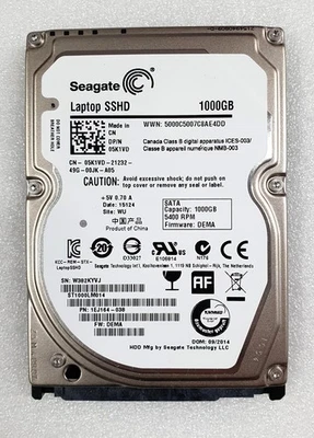 Festplatte Seagate SSHD 1TB ST1000LM014 05K1VD - Bild 1 von 2