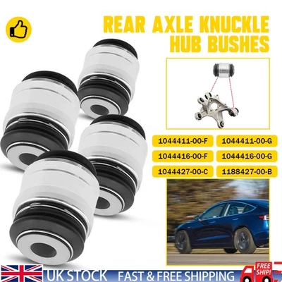 4x For Tesla Model 3 Y S 5YJY Rear Axle Knuckle Hub Bushes Mounts 1044416-00-F - Image 1 of 4