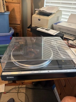 SONY PS-X55 FULLY AUTOMATIC TURNTABLE W/ ADC XLM MKII IMPROVED CARTRIDGE STYLUS - Image 1 of 4