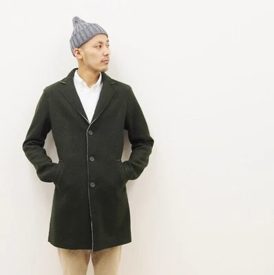 Kestin Hare Designer Men's Casual Pinnacle Crombie Wool Jacket Olive Size 38 - Image 1 of 4