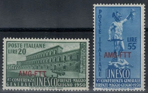 TRIEST A 1950 UNESCO-Konferenz 2v postfrisch ** - Bild 1 von 1