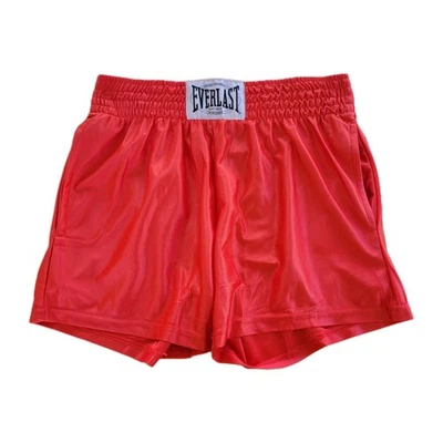 Pantalones Cortos de Boxeo Everlast Para Hombre XL Rojo Entrenamiento Atlético Gimnasio MMA NUEVOS SIN ETIQUETAS Foto 1 de 2